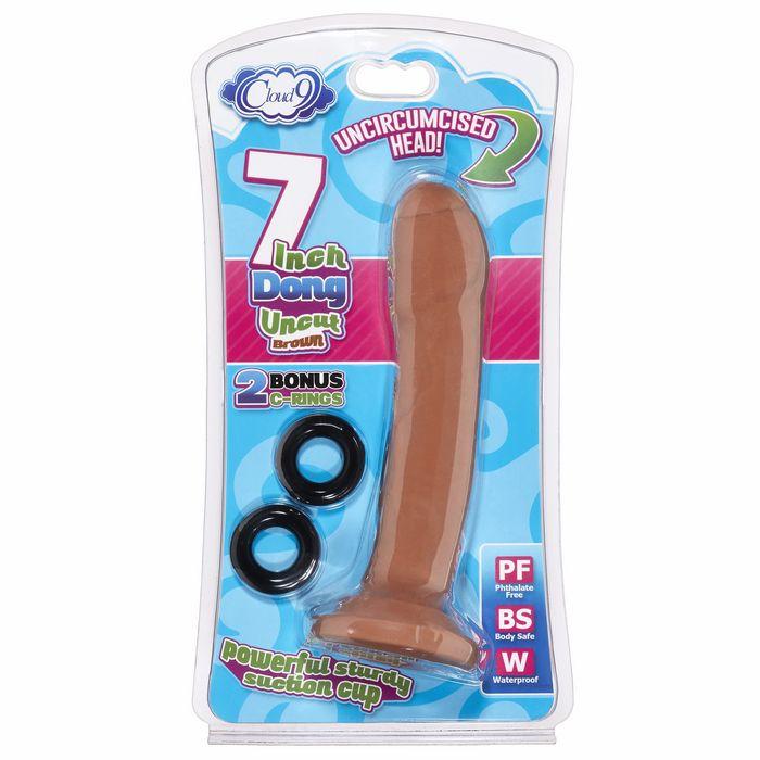 Cloud 9 Uncut 7 Uncircumcised Brown W-2 C Rings "