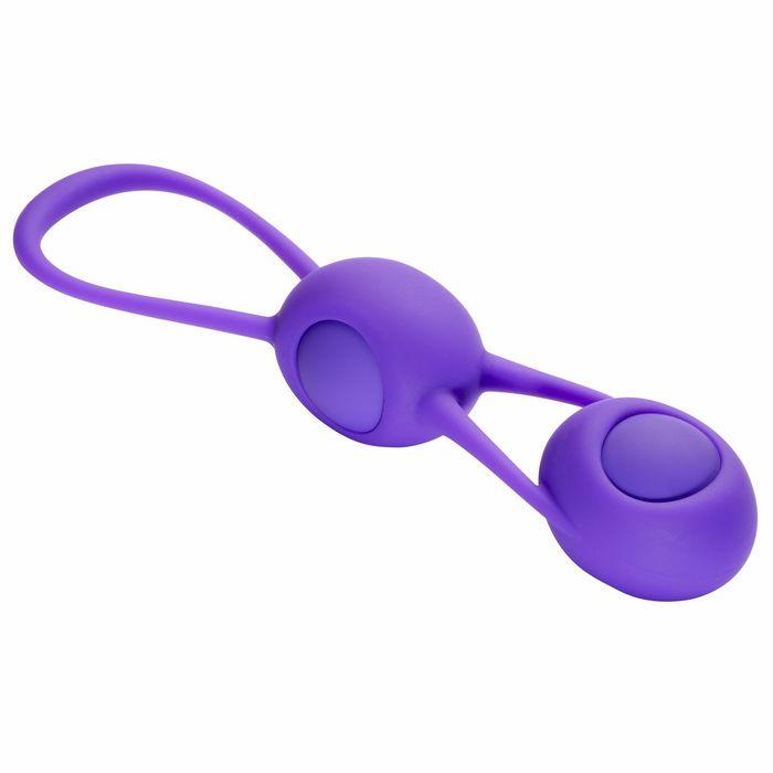 Kegel Training W-4 Weighted Balls & Pouch Purple Premium Silicone