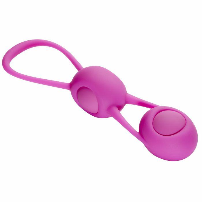 Kegel Training W-4 Weighted Balls & Pouch Pink Premium Silicone