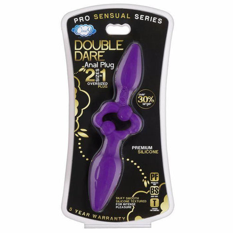 Pro Sensual Oversized Double Dare Dual Anal Plug Purple