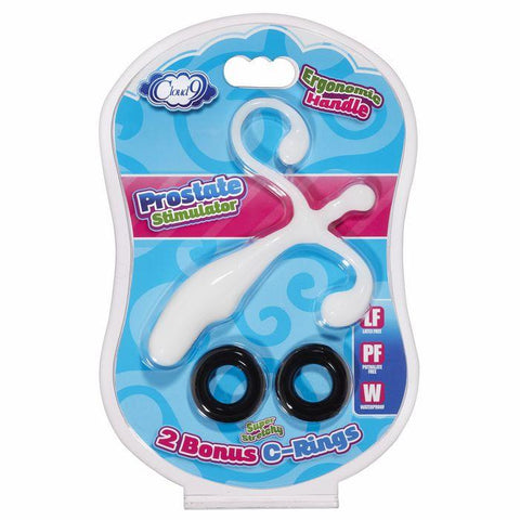 Cloud 9 Prostate Stimulator Kit White W-c Rings