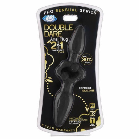 Pro Sensual Oversized Double Dare Dual Anal Plug Black