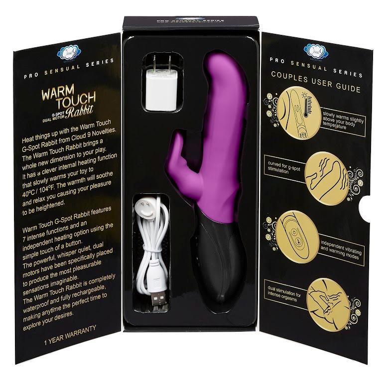 Warm Touch Rabbit Purple & Black