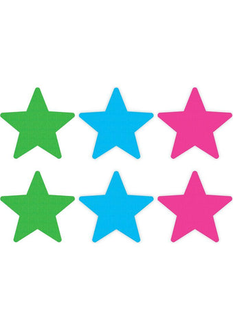 Pasties Neon Star 3pk Asst.