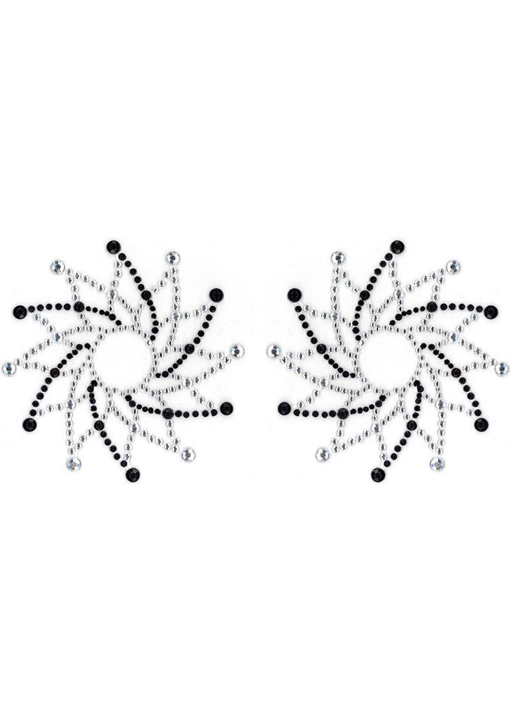 Pasties Crystal Sun Black-diamond(peekaboo Crystals