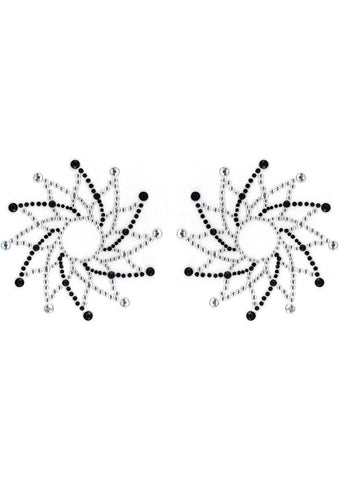 Pasties Crystal Sun Black-diamond(peekaboo Crystals