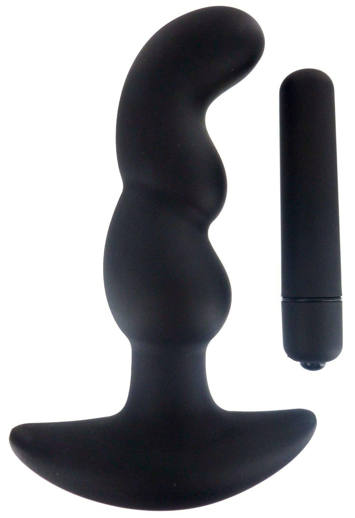 Master Series Onyx Silicone Anal Plug Vibrating