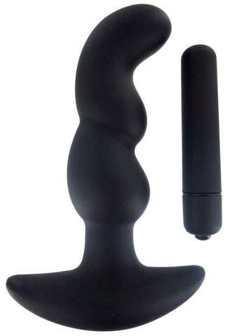 Master Series Onyx Silicone Anal Plug Vibrating
