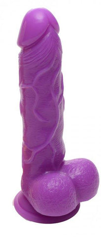 Silicone Curvy 6 Suction Cup Dildo Purple(bulk) "