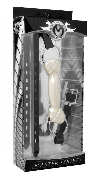 Master Series White Silicone Dog Bone Gag