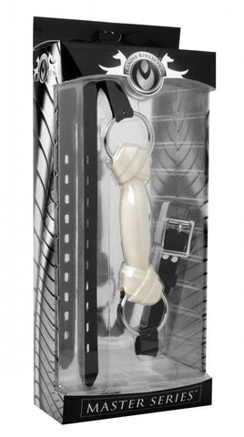 Master Series White Silicone Dog Bone Gag