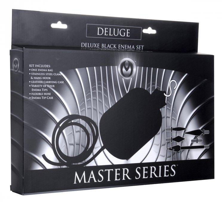 Master Series Deluge Deluxe Black Enema Set